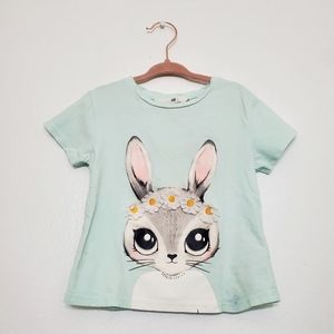 H&M | Size 3/4t Flower Bunny t-shirt